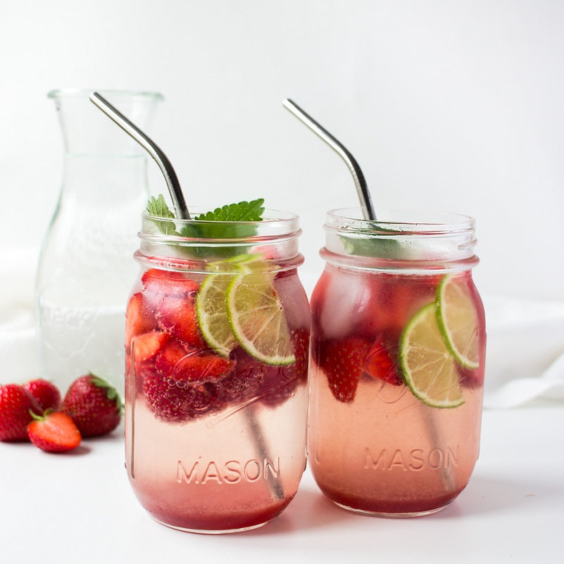 Erfrischender Erdbeer-Shrub