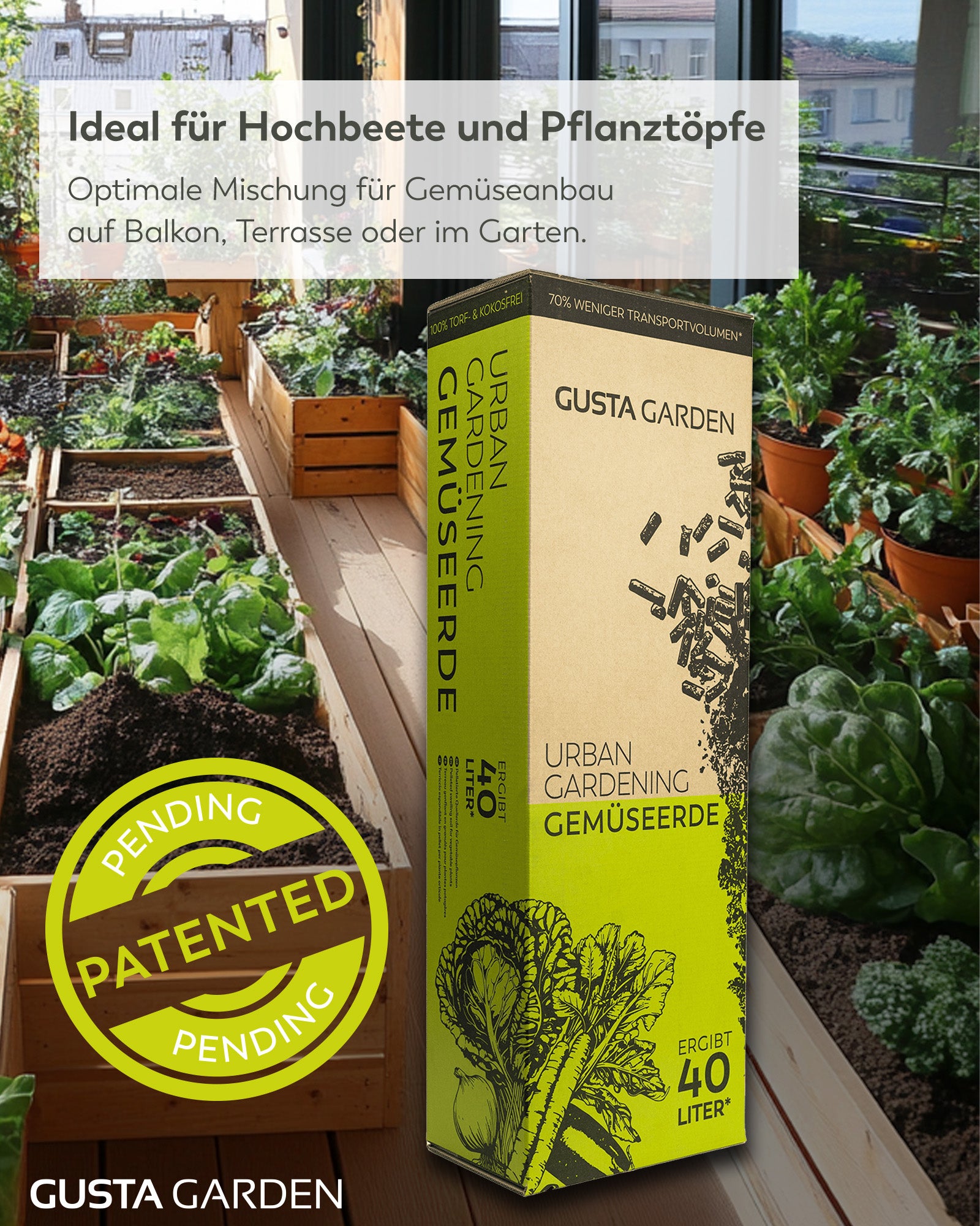 Urban Gardening Gemüseerde