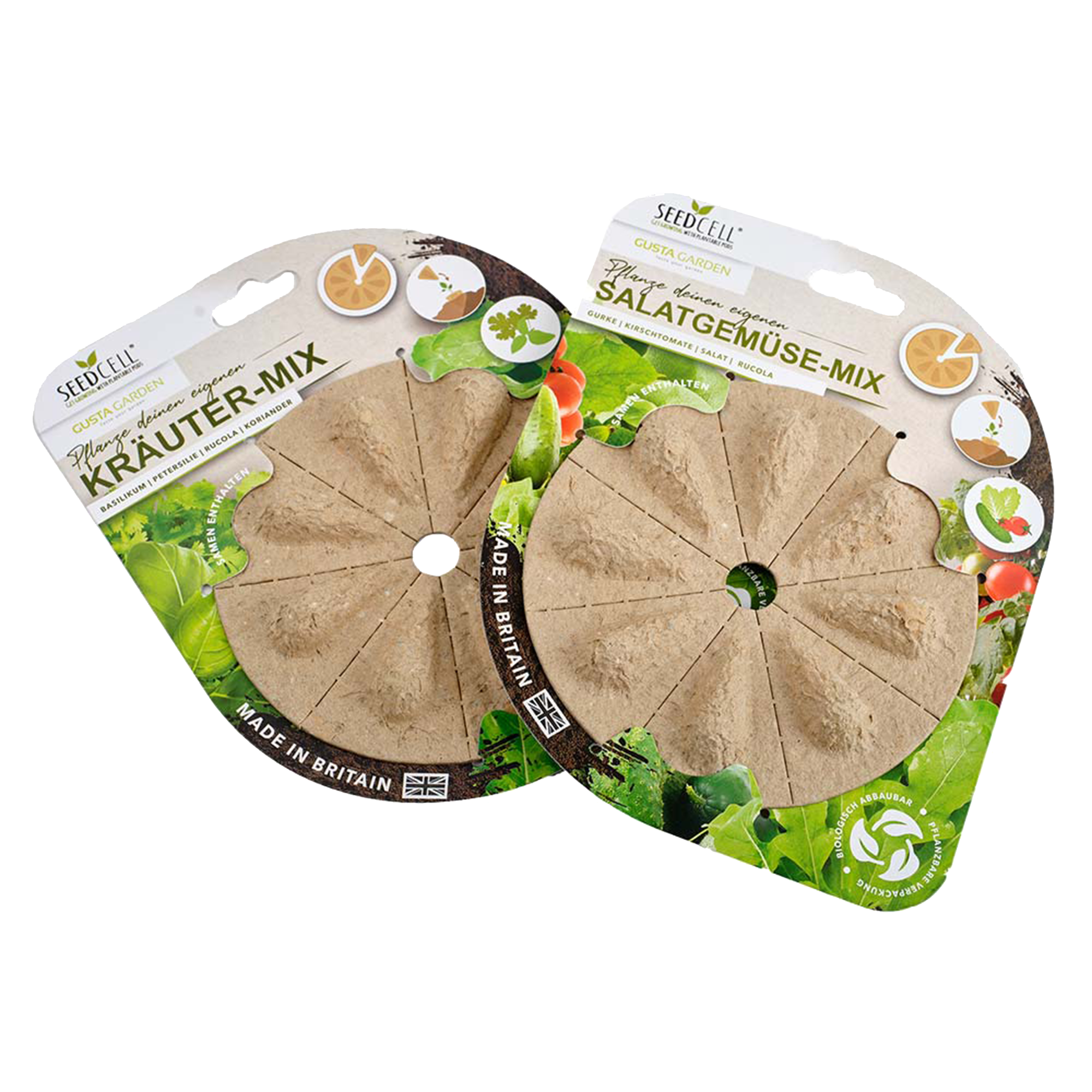 Seed capsules herb & salad vegetable mix