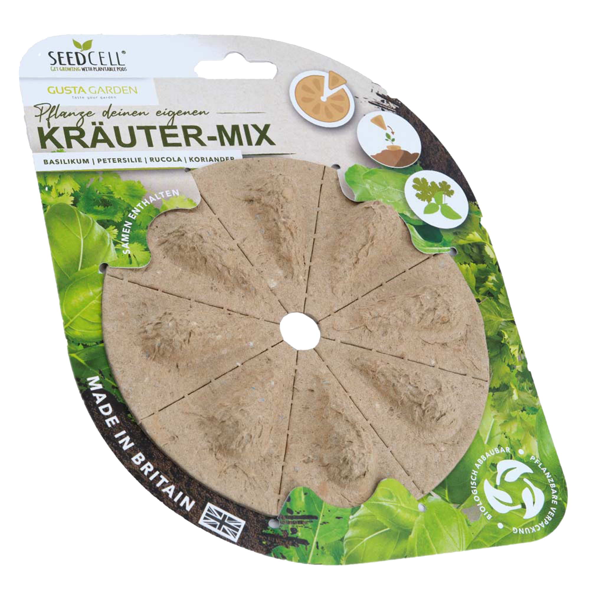 Seed capsules herb & salad vegetable mix