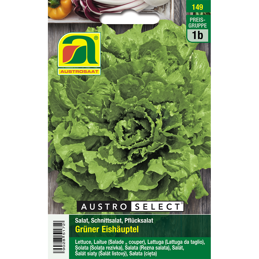 Austrosaat Schnittsalat Grün.Eishäuptel Austroselect