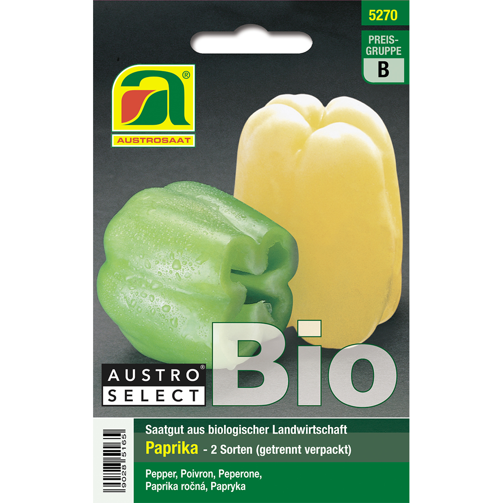 Austrosaat Paprika WE 880 & Gelber Block Austroselect Biosaatgut