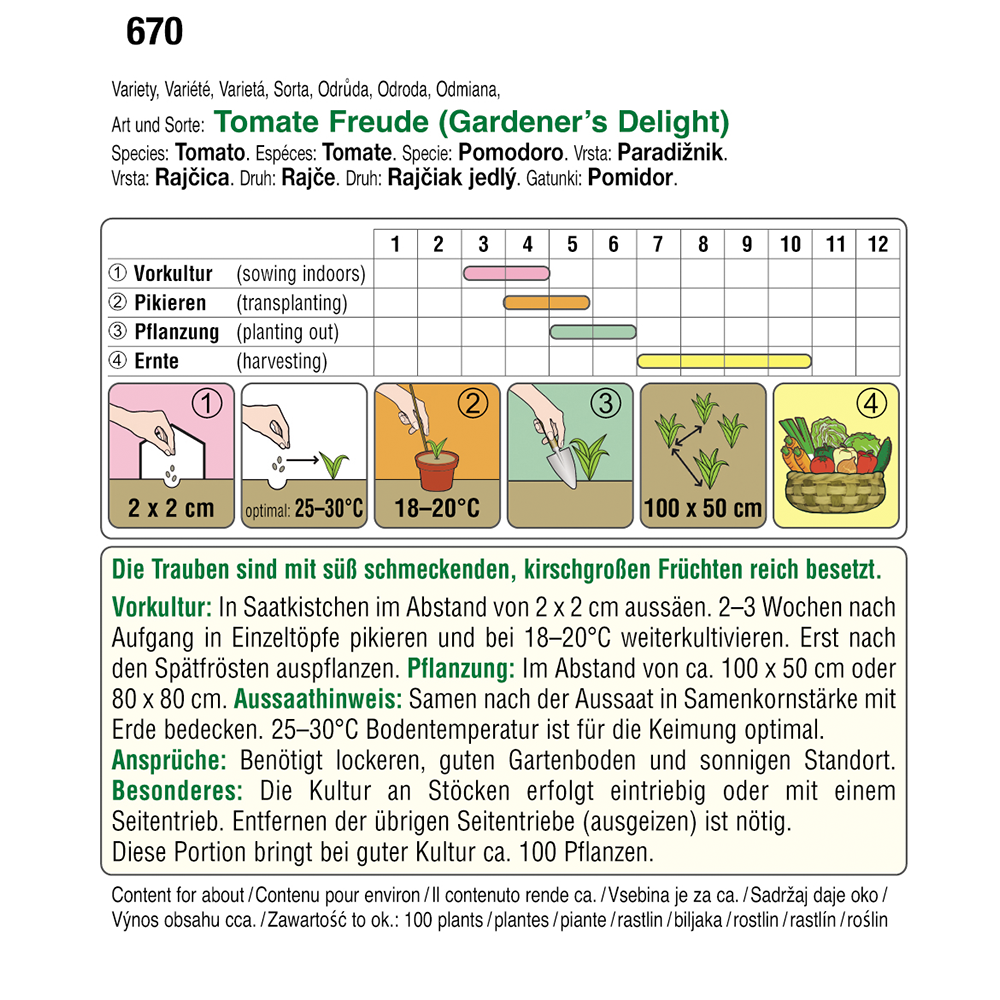 Austrosaat Tomato Delight (Gardener's Delight)