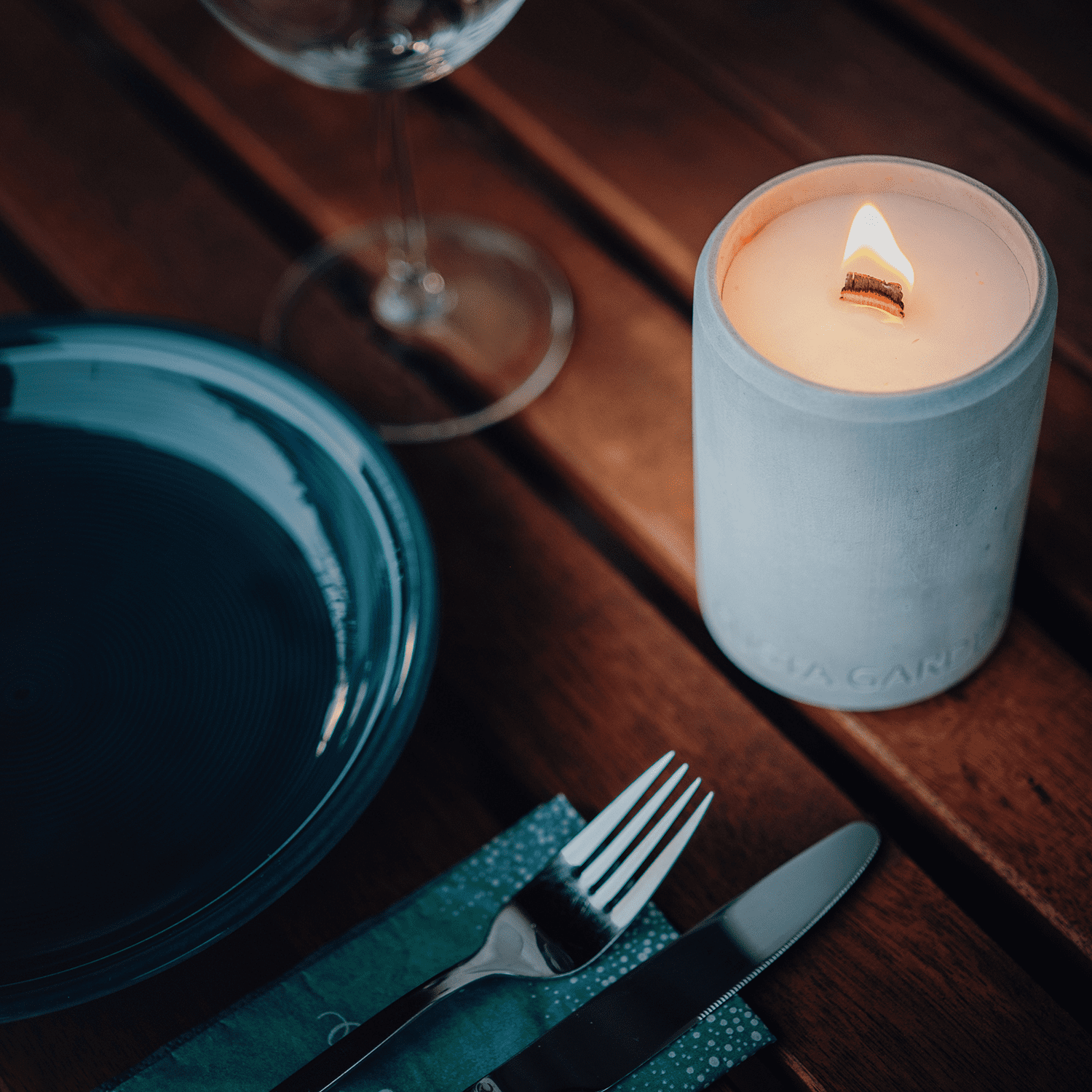 Concrete candle (set of 2)