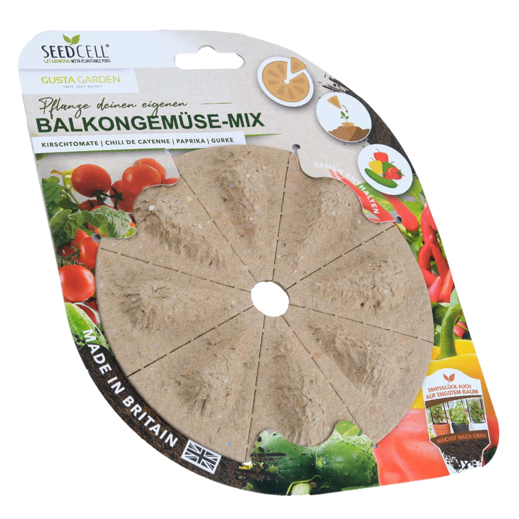 Seed capsules balcony vegetables &amp; salad mix