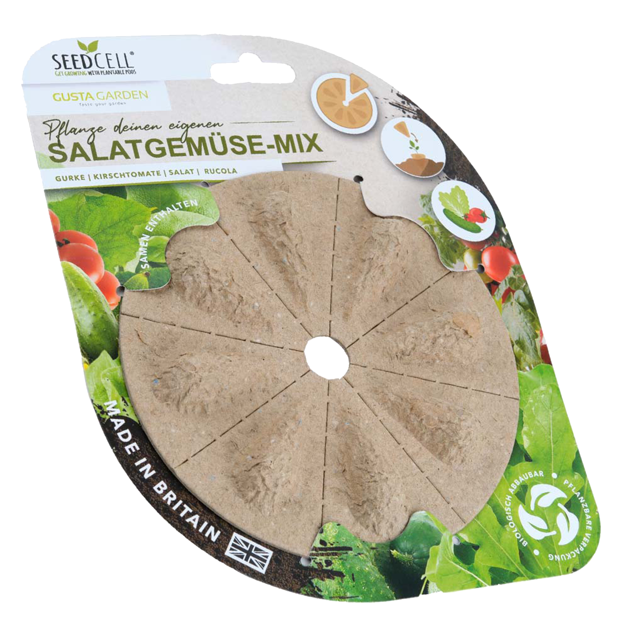 Seed capsules herb &amp; salad vegetable mix