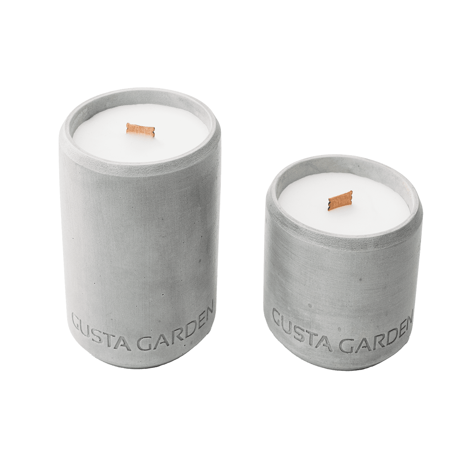 Concrete candle (set of 2)