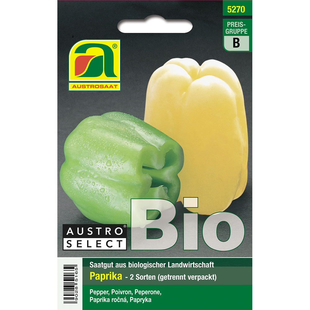 Austrosaat Paprika WE 880 &amp; Yellow Block Austroselect organic seeds