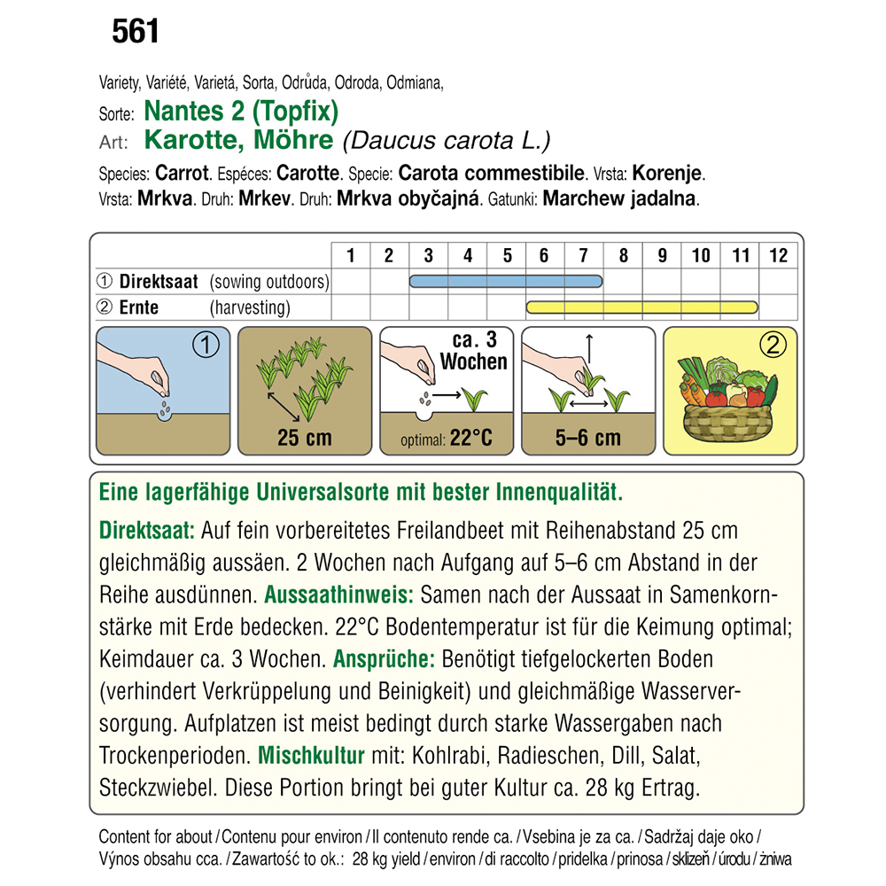Austrosaat carrot Nantes 2/Topfix