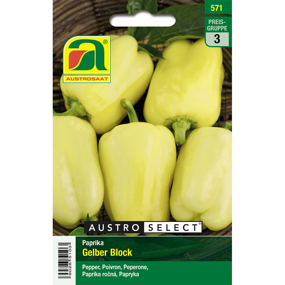 Austrosaat Paprika Gelber Block Austroselect