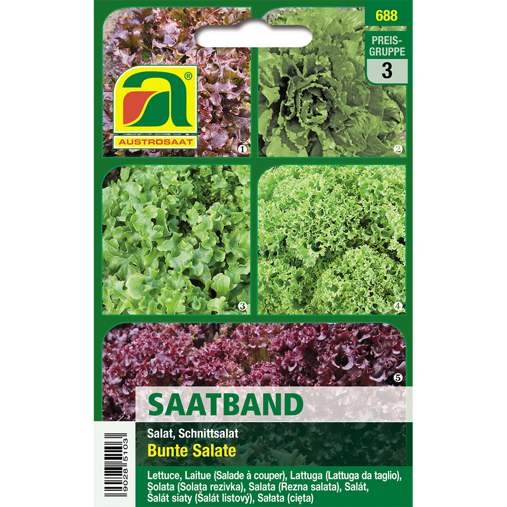 Austrosaat seed tape for cut salads