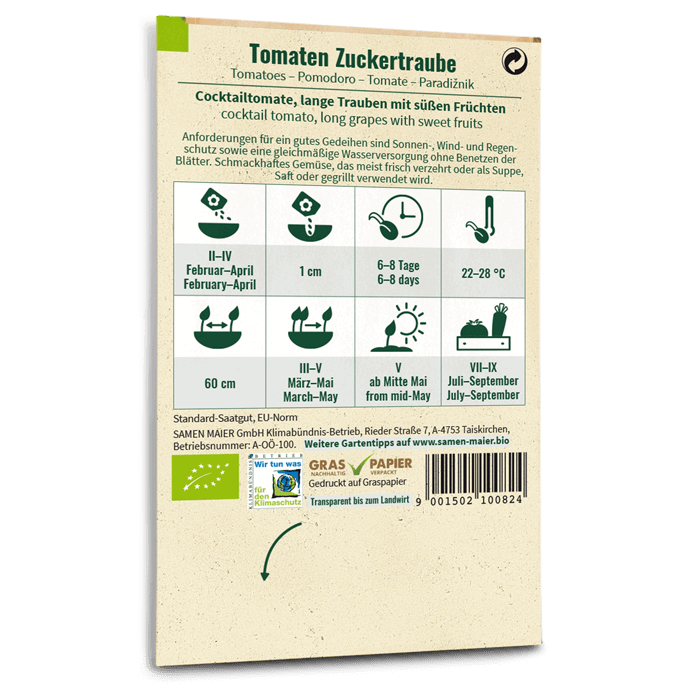 Samen Maier Tomaten, Zuckertraube